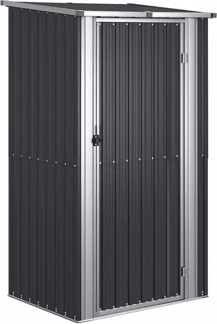 Capanno da Giardino Antracite 118,5x97x209,5 cm Acciaio Zincato CFW4945959