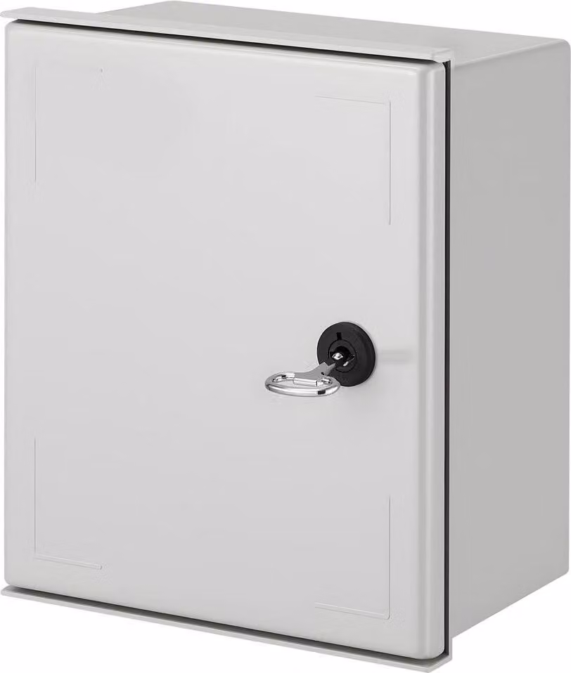 Custodia in fibra di vetro NEMA, 12 x 10 x 6 pollici Scatola elettrica in fibra di vetro NEMA 4X, IP66 impermeabile e resistente alla polvere, scatola di derivazione elettrica per esterni/interni, con piastra di montaggio (30 x 25 x 14 cm)