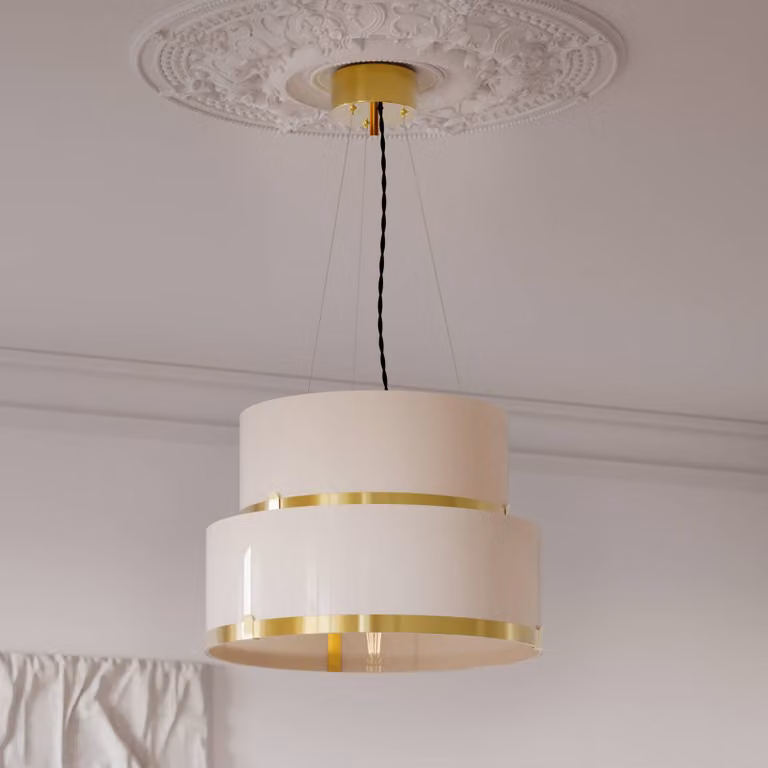 By Rydéns Lampada a sospensione Marcel, dimmerabile, Bianco / Opale, Soggiorno / Sala da pranzo, Vetro, Design, Lampada a sospensione