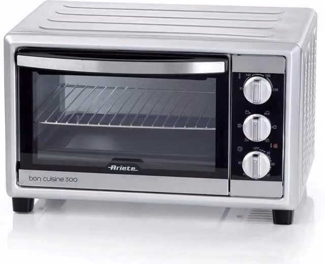 Forno elettrico ventilato Ariete da 30L in argento con timer e potenza 1500W