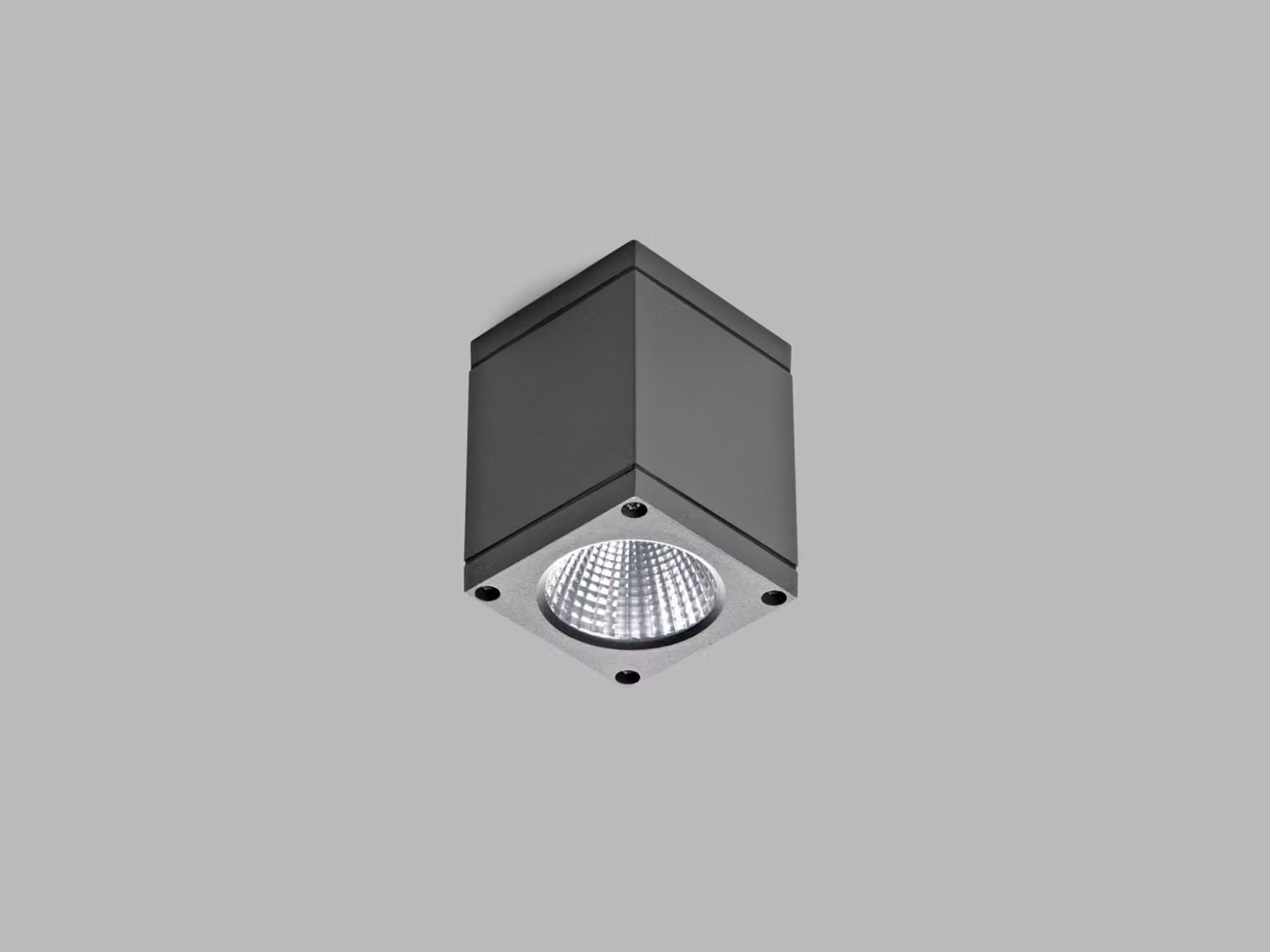 LED2 5130334D Lampada da soffitto per esterni KUBO, A DALI/PUSH 6W 3000K antracite