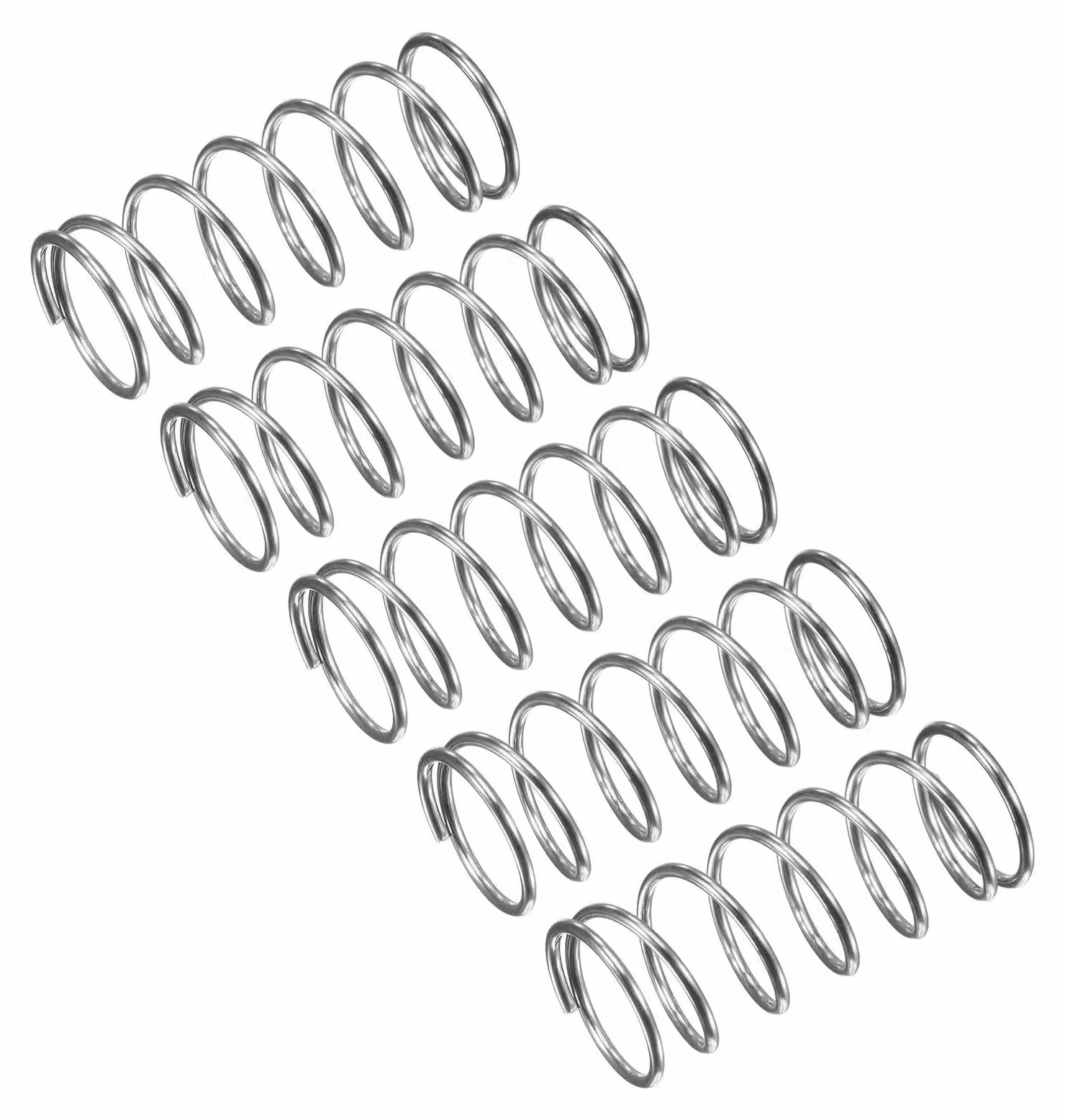 Molle a molla, 15 pezzi, acciaio inossidabile, 15 mm x 1,2 mm x 35 mm