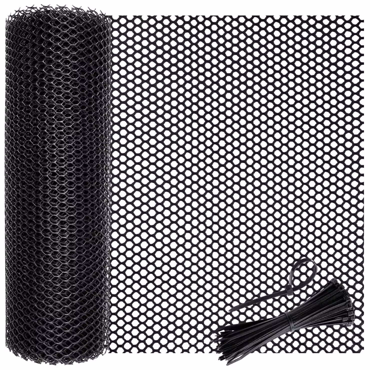 Elzusha - Rete metallica in plastica per conigli, 40 cm x 10 m, ideale per giardino e balcone