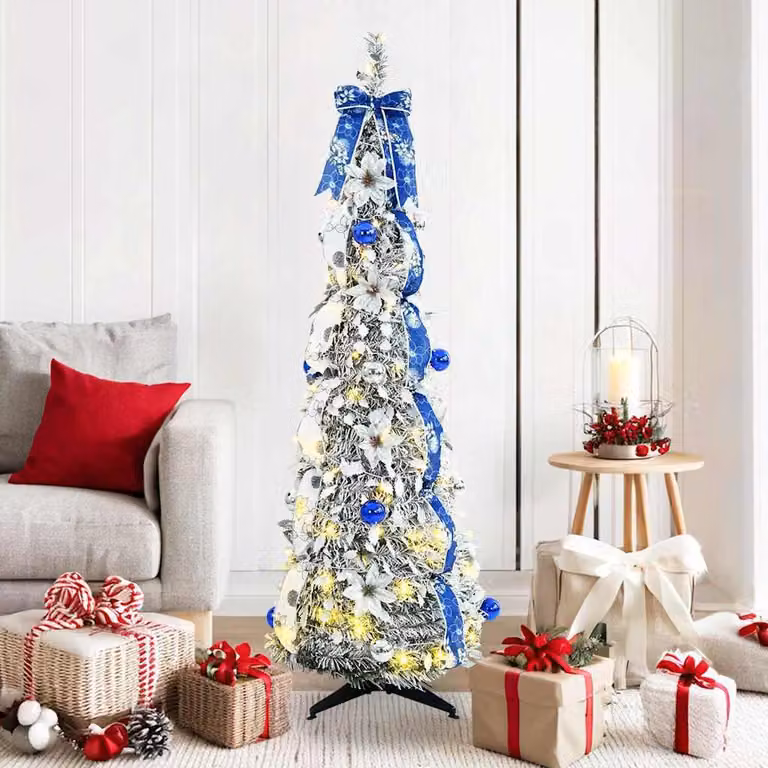 Maison Exclusive - Albero di Natale artificiale bianco, 150 cm, in PVC