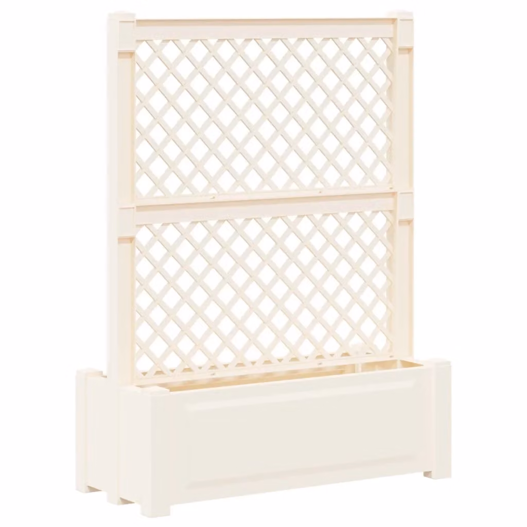 Grande vaso con trellis DESIGN IN Bianco in plastica L: 99,5 cm, P: 43 cm, H: 133,5 cm CFW7973268 – 2