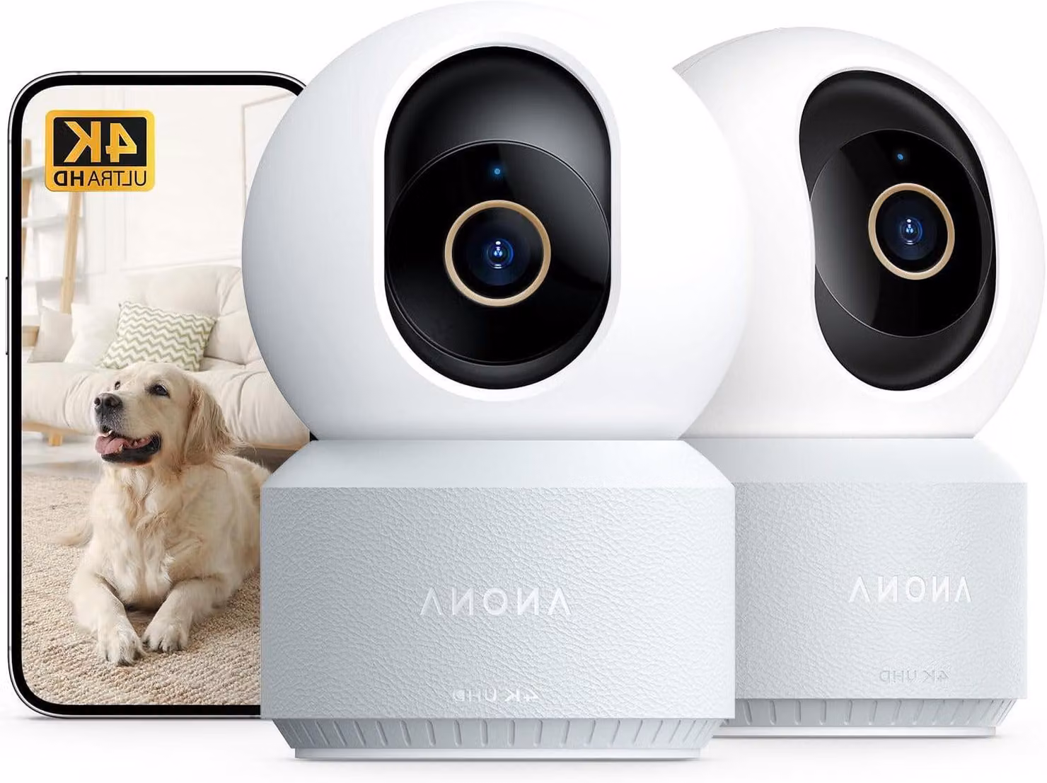 Telecamera di sicurezza 4K HD - Telecamera di sorveglianza - Sistema di videosorveglianza - Telecamera interna - Telecamera Wi-Fi