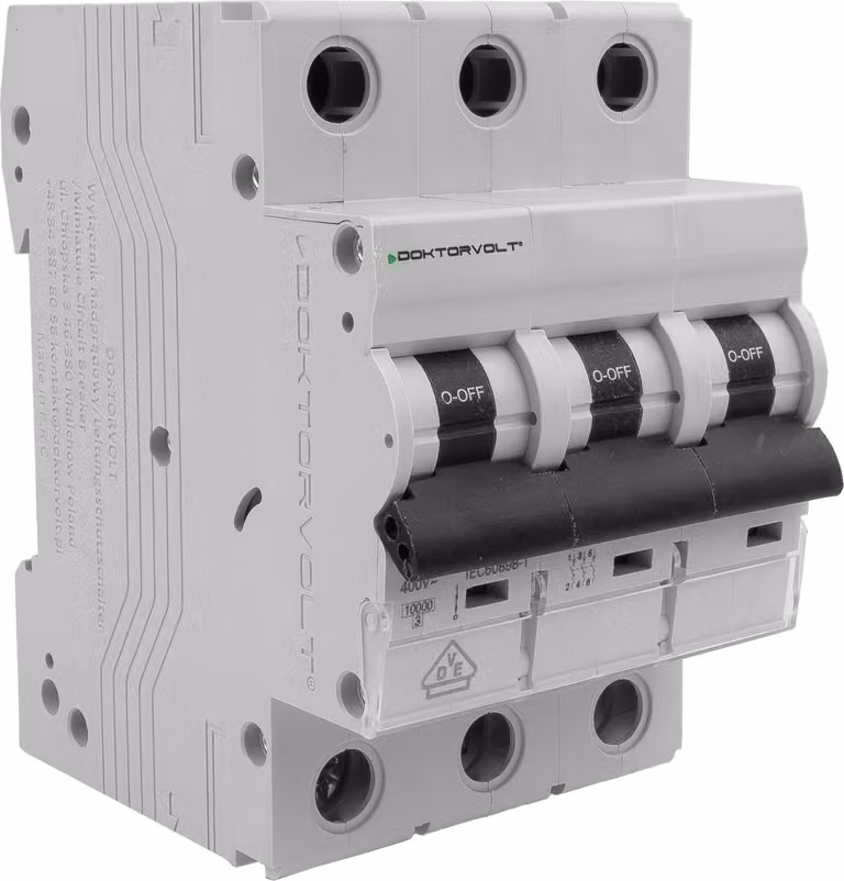Interruttore automatico 10kA 3P 16A VDE Tipo C Doktorvolt DV-3882