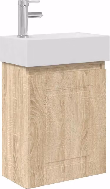 Mobile Bagno | Armadio da bagno con rubinetto Rovere Sonoma 45,5 x 22,5 x 84 cm