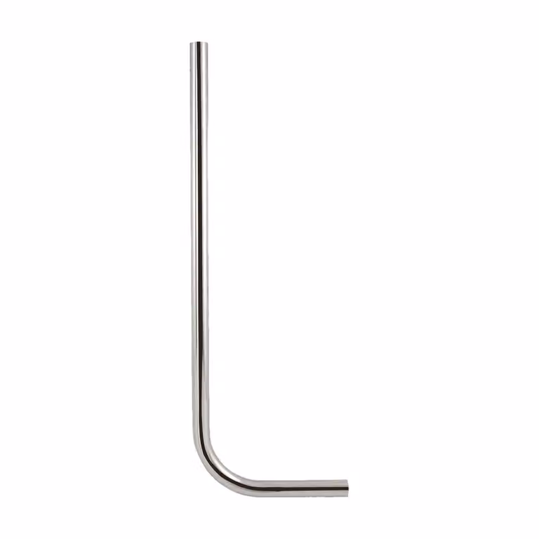 tubo di scarico tecuro Ø 28 mm per valvola di scarico WC - ottone cromato 700 x 200 mm, diritto