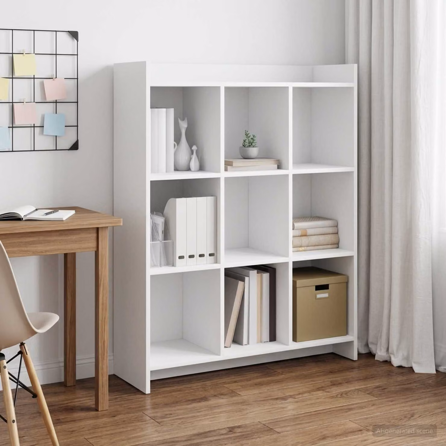 Libreria moderna vidaXL in legno MDF bianco, L 87,5 x P 30 x H 111 cm
