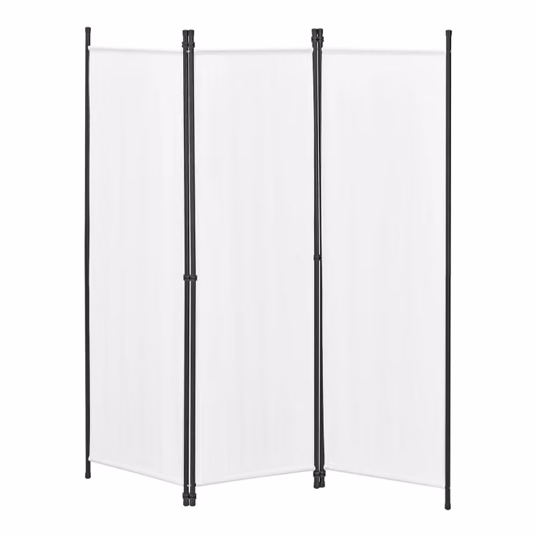 In And OutdoorMatch Ombrellone da giardino Berra - parete divisoria - 171 x 150 cm - bianco - acciaio e poliestere - resistente ai raggi UV, all'acqua e alle intemperie