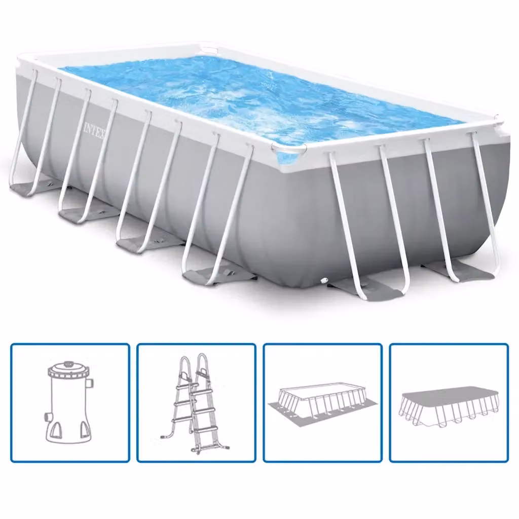 Piscina rettangolare con telaio in acciaio Intex Prism Frame L: 488 cm, P: 244 cm, H: 107 cm – 2