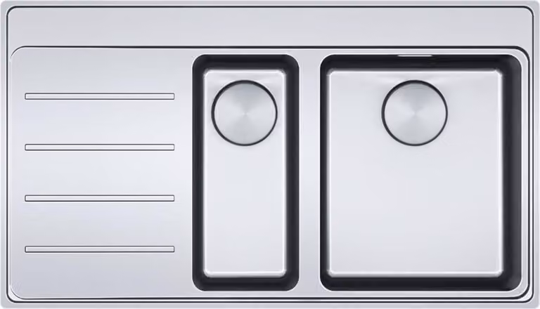 FRANKE MYTHOS MYX 251 A lavello - vasca destra - con valvola a pulsante / Lavello in acciaio inox / Slimtop / Da incasso