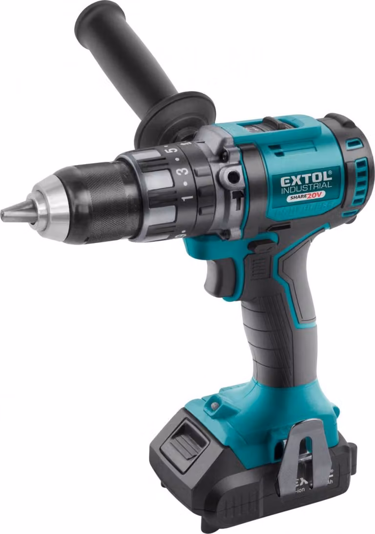 Avvitatore a batteria Extol Industrial 8791802 con avvitatore a percussione SHARE20V, BRUSHLESS, 20V Li-ion, 2000mAh