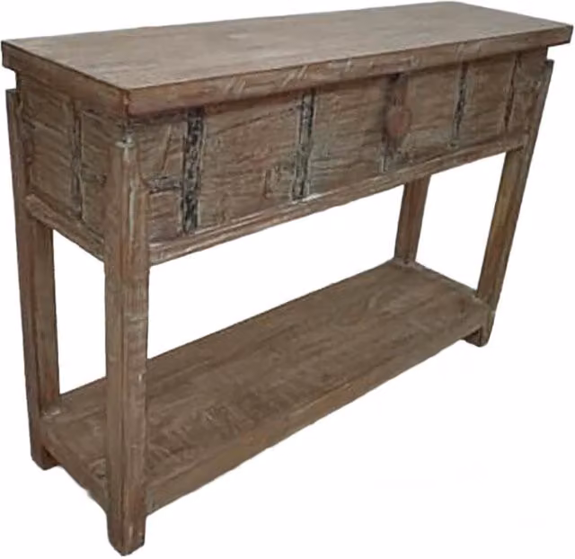Crediera in legno fatto a mano 144x39x93h cm