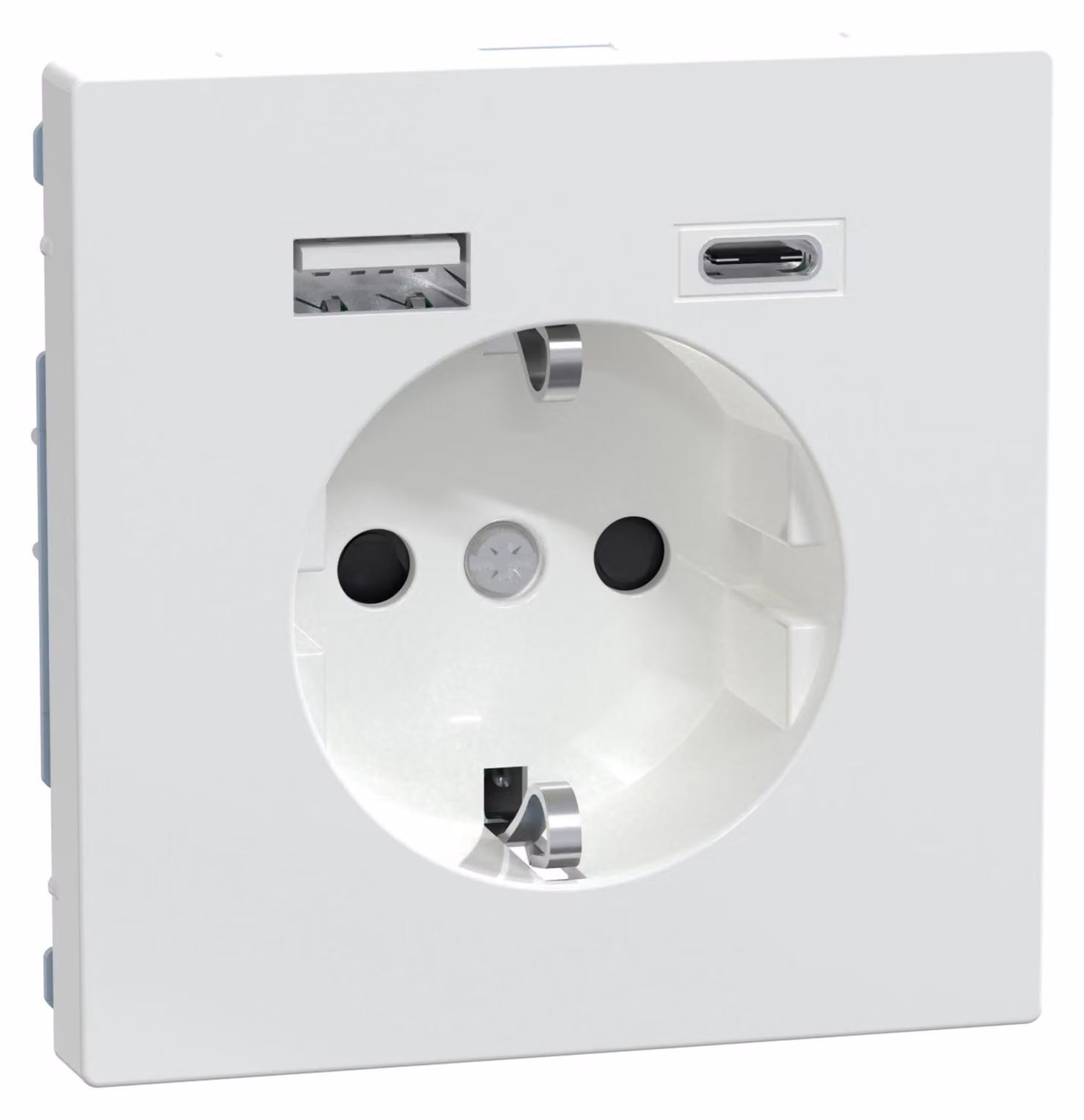 Merten MEG2367-6035 Presa di corrente con caricatore USB tipo A + C D-Life lotus bianco