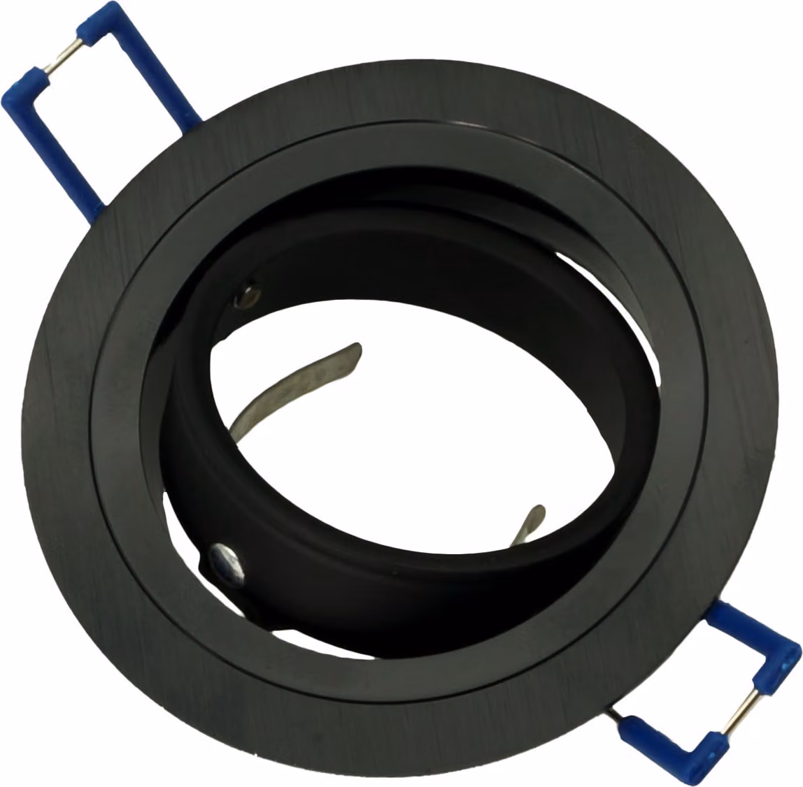 Faretto da incasso mobile nero spazzolato GU10 rotondo ID-1024 Idealed