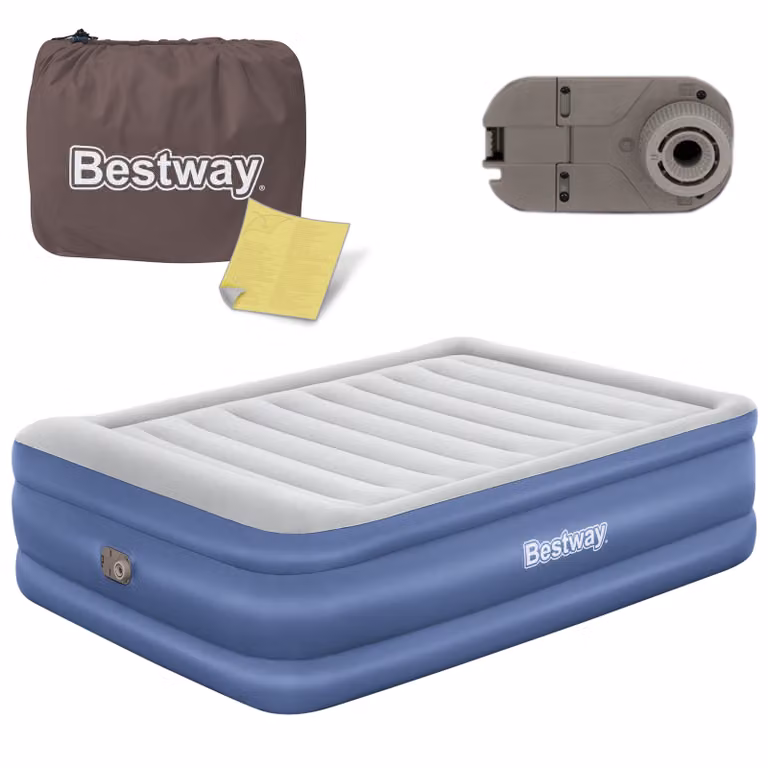 Materasso gonfiabile per due persone con pompa elettrica 203 x 152 x 61 cm Bestway 67690