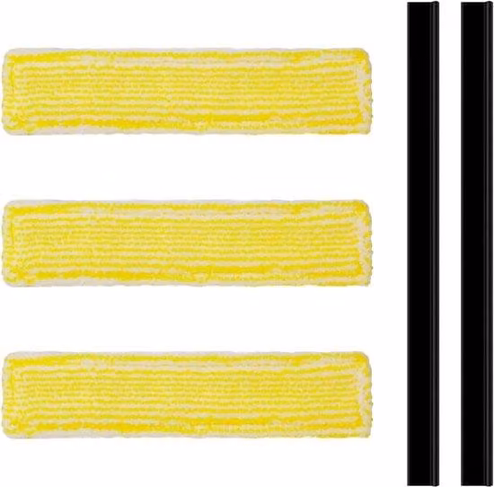 Ricambi per accessori per aspirapolvere, 3 panni in microfibra + 2 spazzole in gomma per le labbra