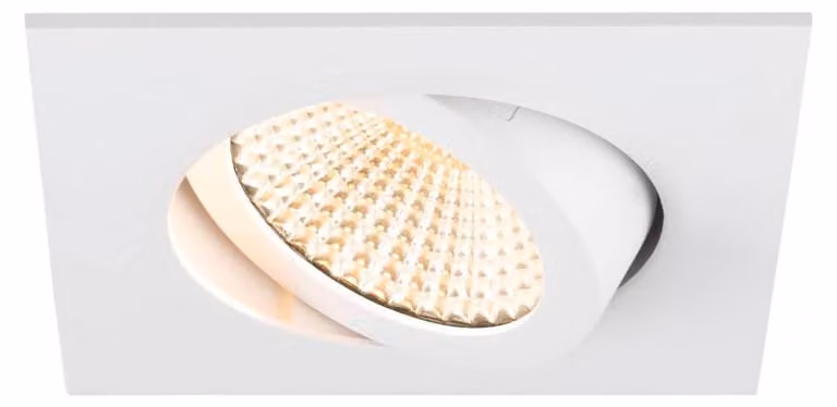 SLV 1007429 NEW TRIA 68, plafoniera da incasso a LED, 1800-3000K, 60°, quadrata, bianca