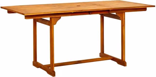 Tavolo da Pranzo per Esterni (120-170)x80x75 cm in Legno Acacia 316568