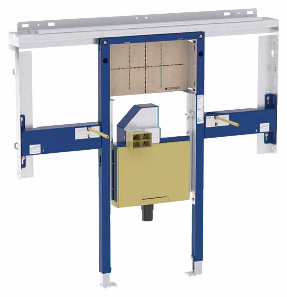 Elément Geberit Duofix pour lavabos ONE, saillie réduite, batterie murale, hauteur du local, siphon rotatif encastré, avec clou encastré, 111.084.00.2, 111.084.00.2