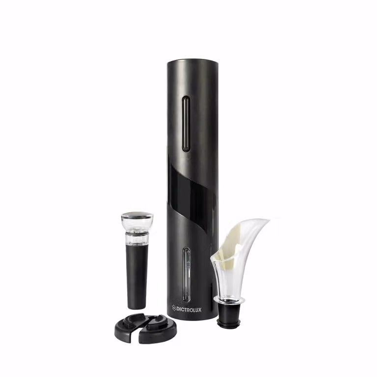 DICTROLUX Cavatappi Elettrico a Batteria 4 in 1 Nero