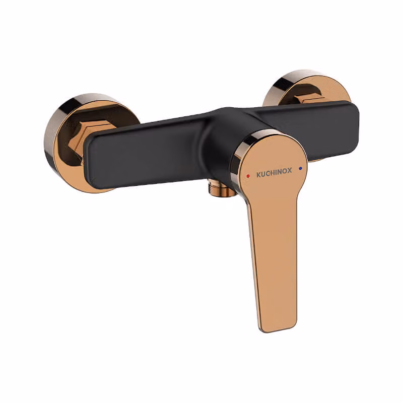 Miscelatore doccia Miscelatore doccia a parete Miscelatore doccia nero oro rosa Miscelatore doccia