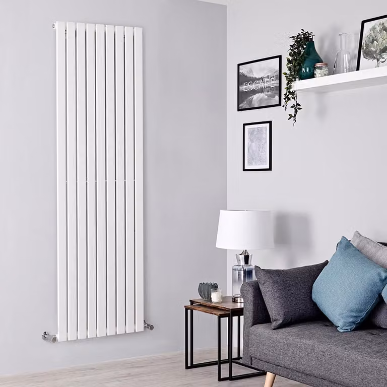 Radiatore di Design Verticale Bianco - 1780mm x 630mm - Pannello Singolo - Delta