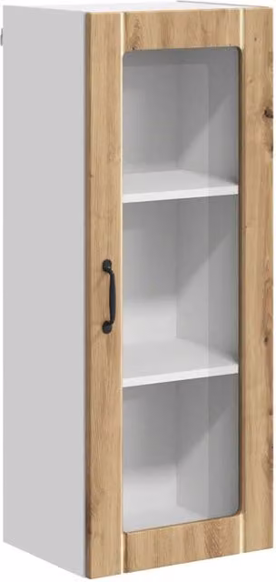 Mobile da cucina rettangolare moderno con pratico spazio contenitivo 40 x 31 x 100 cm realizzato in legno di rovere ingegnerizzato finitura artigianale 02_0054121