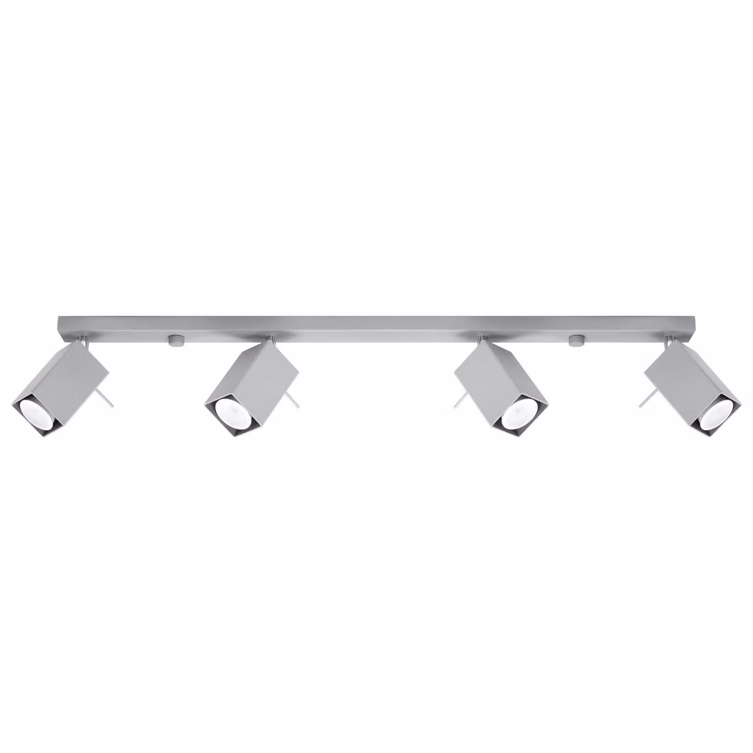 Lampada da soffitto MERIDA 4L grigio 4xGU10 10W acciaio 16x6x80cm Sollux Lighting
