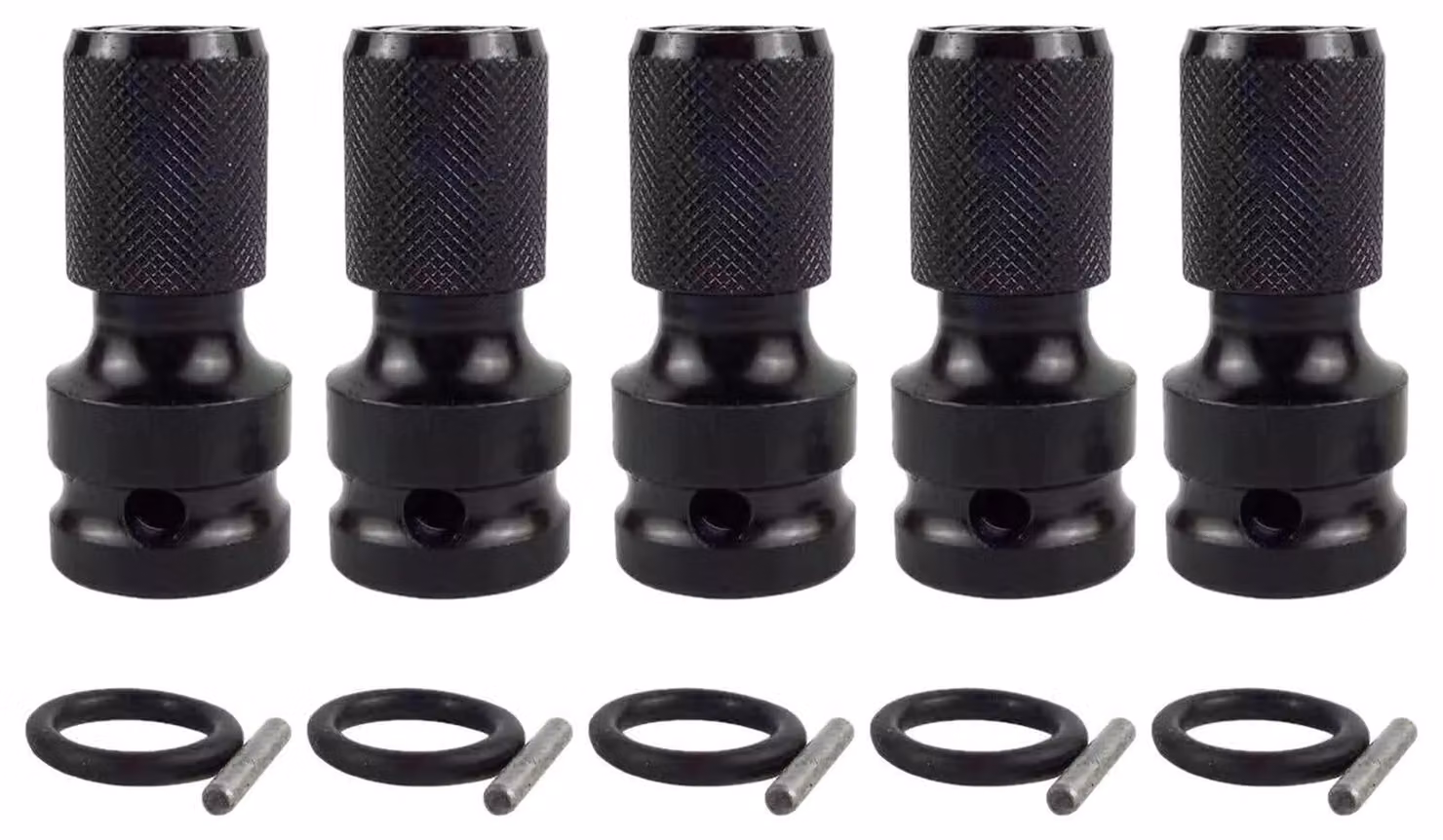 Set di 5 adattatori per chiavi a bussola, da 1/2" a 1/4"