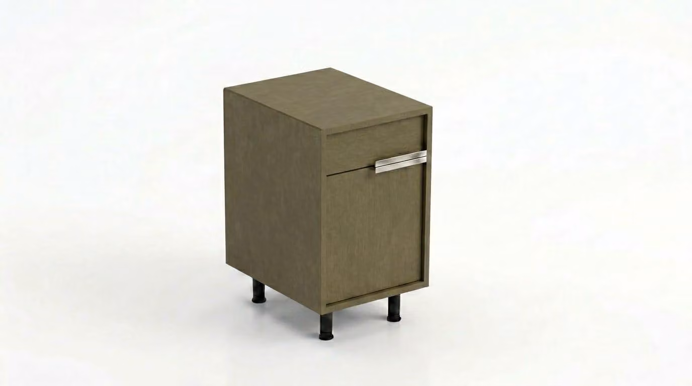 Mobile contenitore moderno, colore verde, stile classico ed elegante, offre ampio spazio di stoccaggio