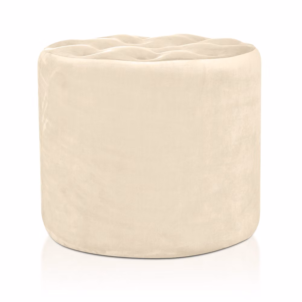 Pouf Diamante 50 cm Avorio