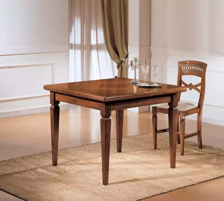 Esszimmer Möbel Tische Quadratisch Holz Braun Esstische Massivholz