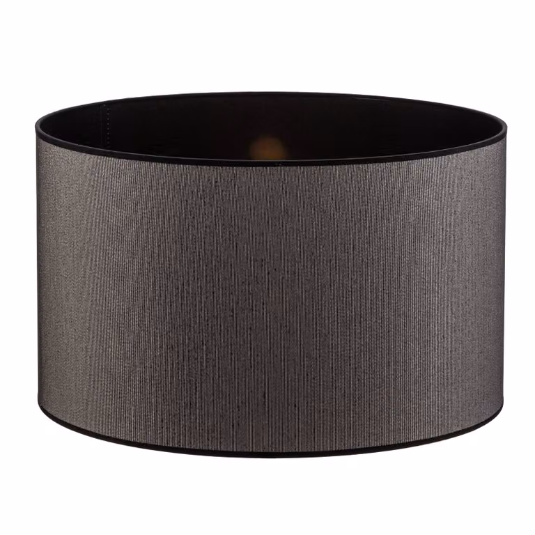 Paralume Roller Ø 50 cm, nero/argento Duolla, Nero, Tessuto / Stoffa / Seta