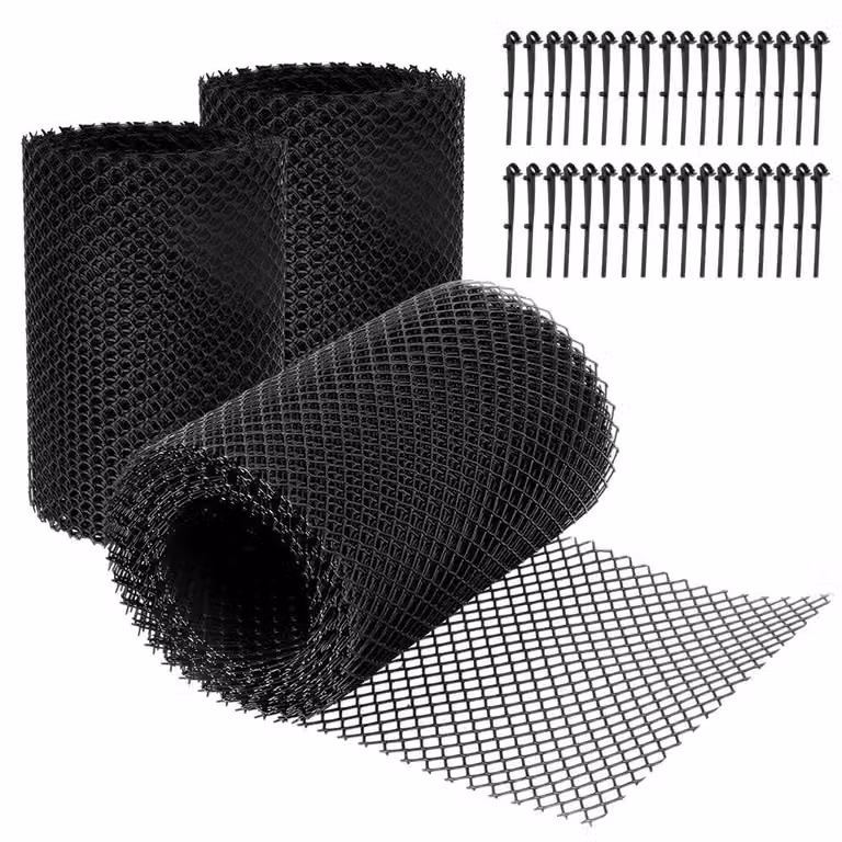 Tessuto in plastica per protezione interna, dimensioni 18 cm x 2400 cm, colore nero