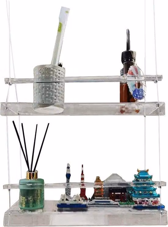 Set per il lavaggio delle piante in acrilico, ideale per la cura estetica delle piante in ambienti dal design minimalista, dimensioni 40 x 15 cm, trasparente.
