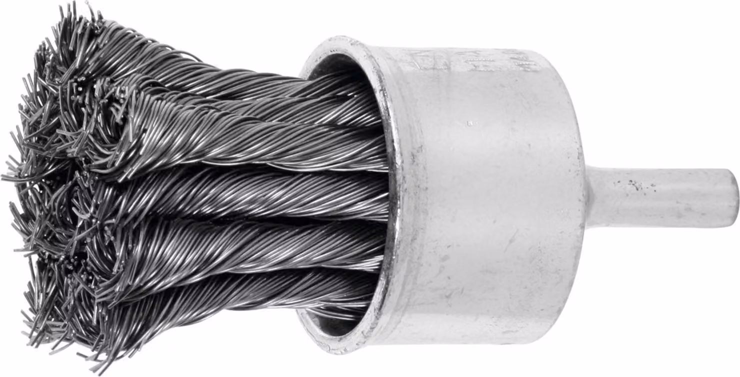 Lessmann Spazzola a setole intrecciate Filo d'acciaio, ⌀ spazzola x spessore setole: 28X0,50 mm