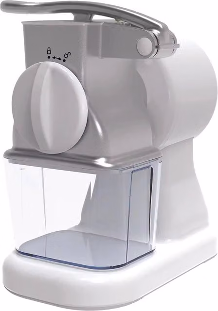 Grattugia elettrica Reber GM 150 da 150 W, colore bianco, in acciaio inox e alluminio