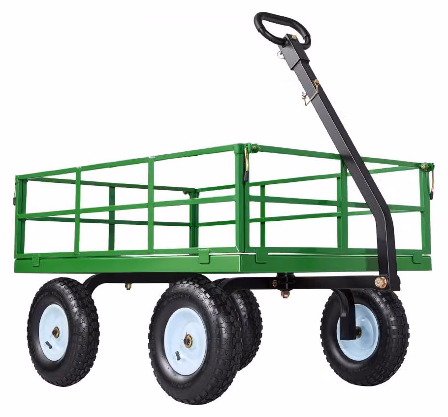 Carrello a piattaforma – 110x75x67 cm. Volume del vano di carico: 544 kg. Capacità massima di carico