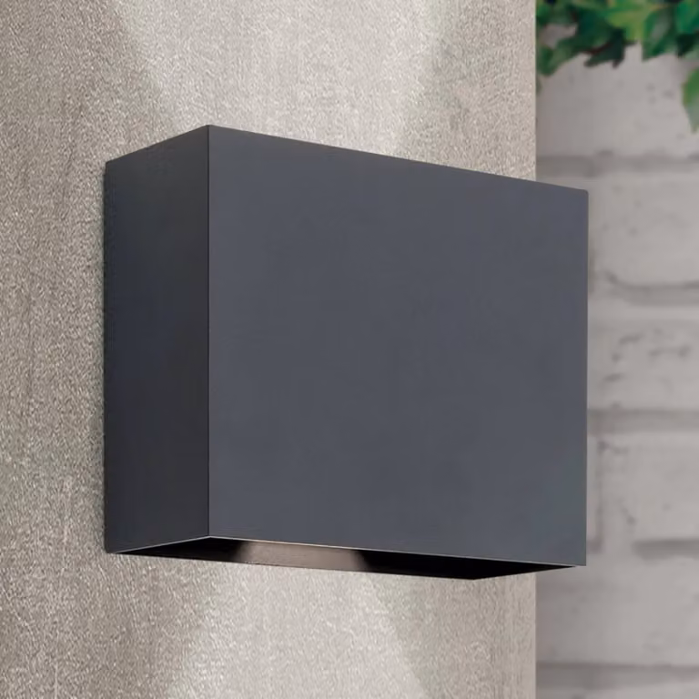 ORION Applique da esterni a LED Akzent, Alluminio / Grigio / Zincato, Metallo, Moderno, Applique LED da esterni