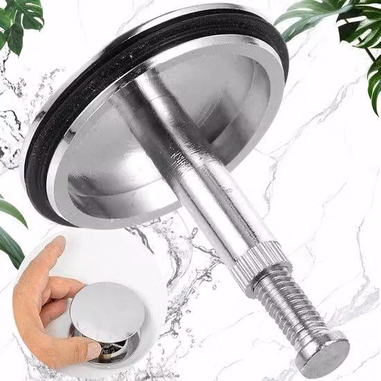 Scarico universale per vasca da bagno e lavabo - 1 pezzo - Ottone