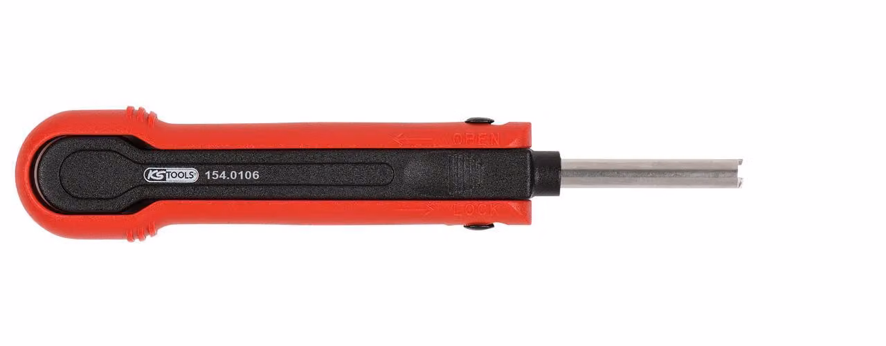 KS TOOLS Attrezzo di sblocco per terminali a lama/prese piatte 1,2 mm (AMP Tyco MQS) - 154.0106
