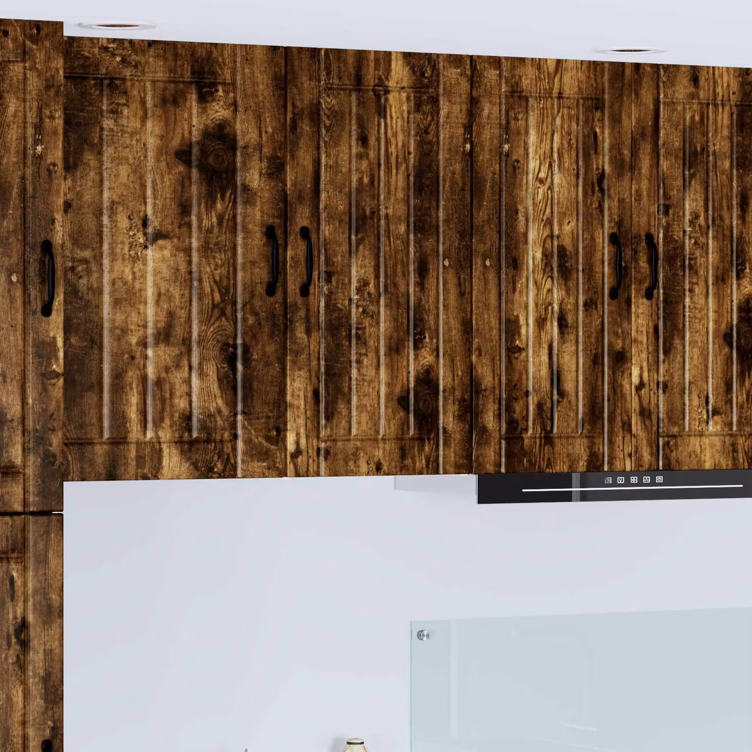 Armadietto a muro moderno vidaXL LUCCA in legno marrone con ante a battente L/P/H: 40 x 31 x 80 cm