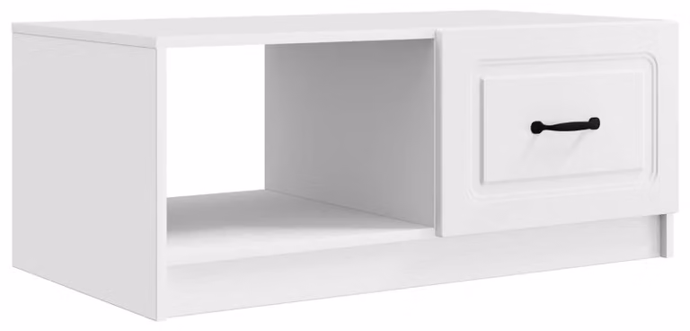 Tavolino da salotto Bianco 90 x 50 x 37 cm Legno ingegnerizzato