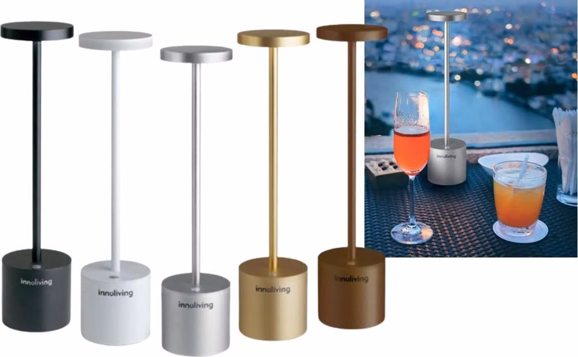 Innoliving - Lampada led da tavolo - bianca