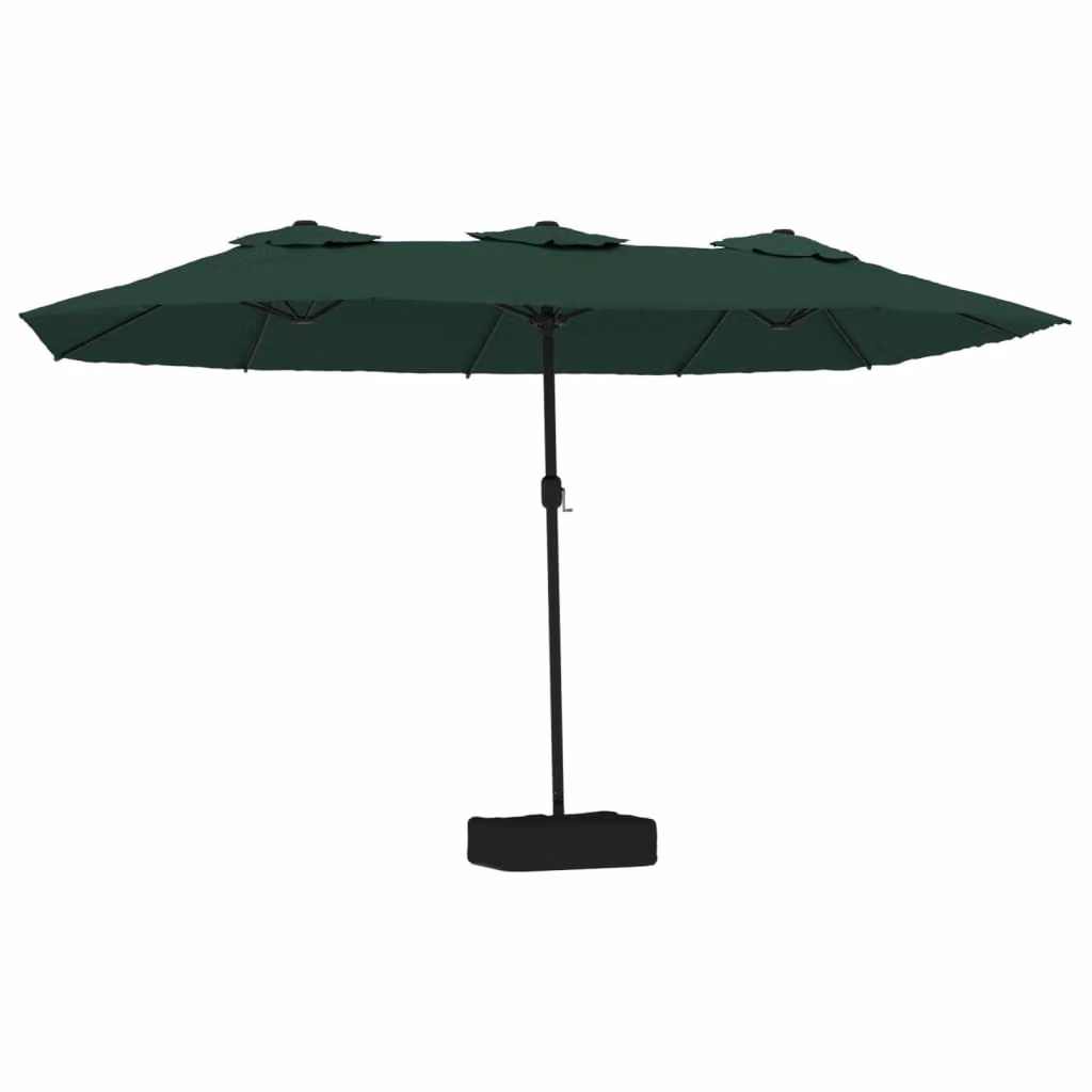 Ombrellone a Doppia Testa Verde 449x265 cm