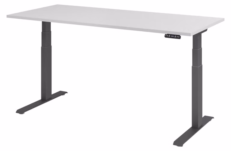 Scrivania elettrica bümö XDKB - Struttura: grafite, decorazione: grigio, dimensioni: 180 x 80 cm