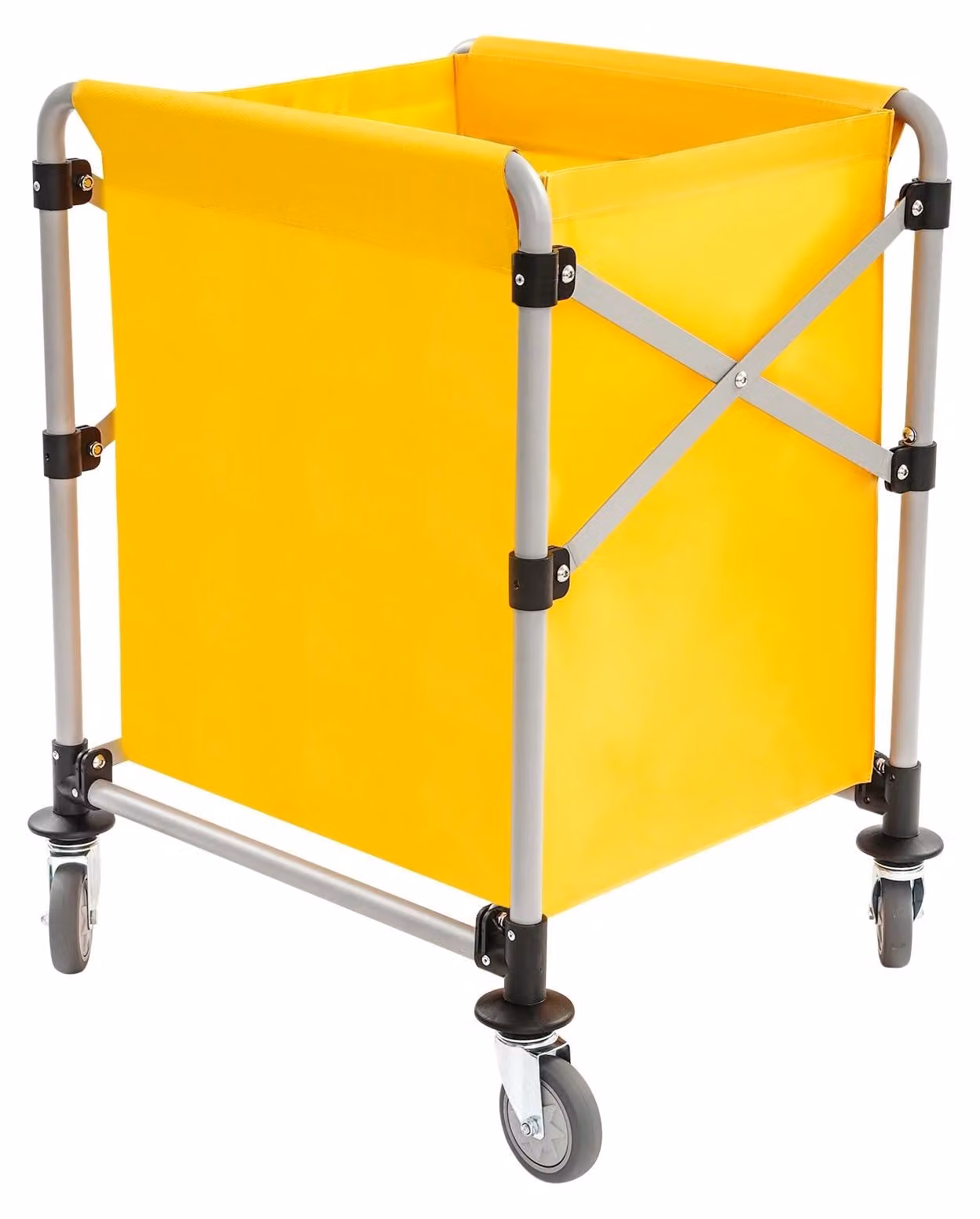 Carrello per la biancheria, pieghevole, alta capacità di carico, GIALLO